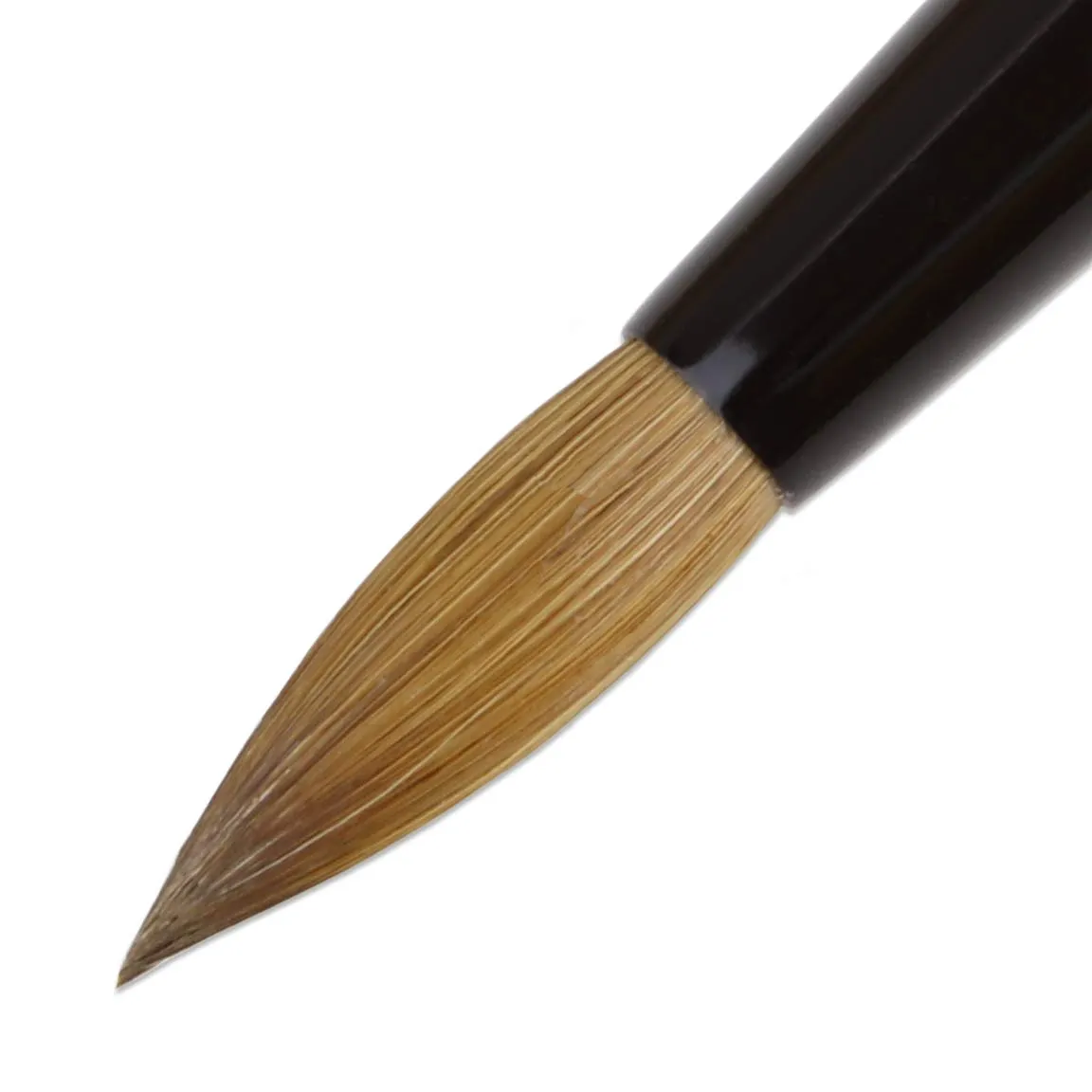 PANA Pure Kolinsky Hair Acrylic Nail Brush - Round Shape Black Ferrule with Purple Wood Handle (Size 8) - for Acrylic Nail Application, Nail Extension Manicure Pedicure Salon Beginner and Professional