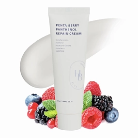 Penta Berry Panthenol Repair Cream - Vegan, Centella, Cica Barrier, Restore Moisture Balance, Deep Hydration, Sensitive Skin, Low Irritation, Korean Skincare, K-Beauty, Hypoallergenic