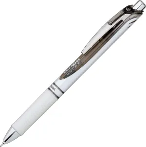 Pentel EnerGel Pearl RTX Gel Pen, (0.5mm), Fine Line, Needle Tip, Black Ink, Box of 12 (BLN75PW-A)