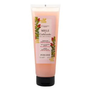 Perlier Berry Blossom Honey Bath and Shower Cream, 8.4 fl. oz, Sulfate-Free, Made in Italy