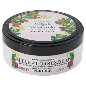 Perlier Berry Blossom Honey Body Cream, 6.7 fl oz, Moisturizing Formula with Italian Honey