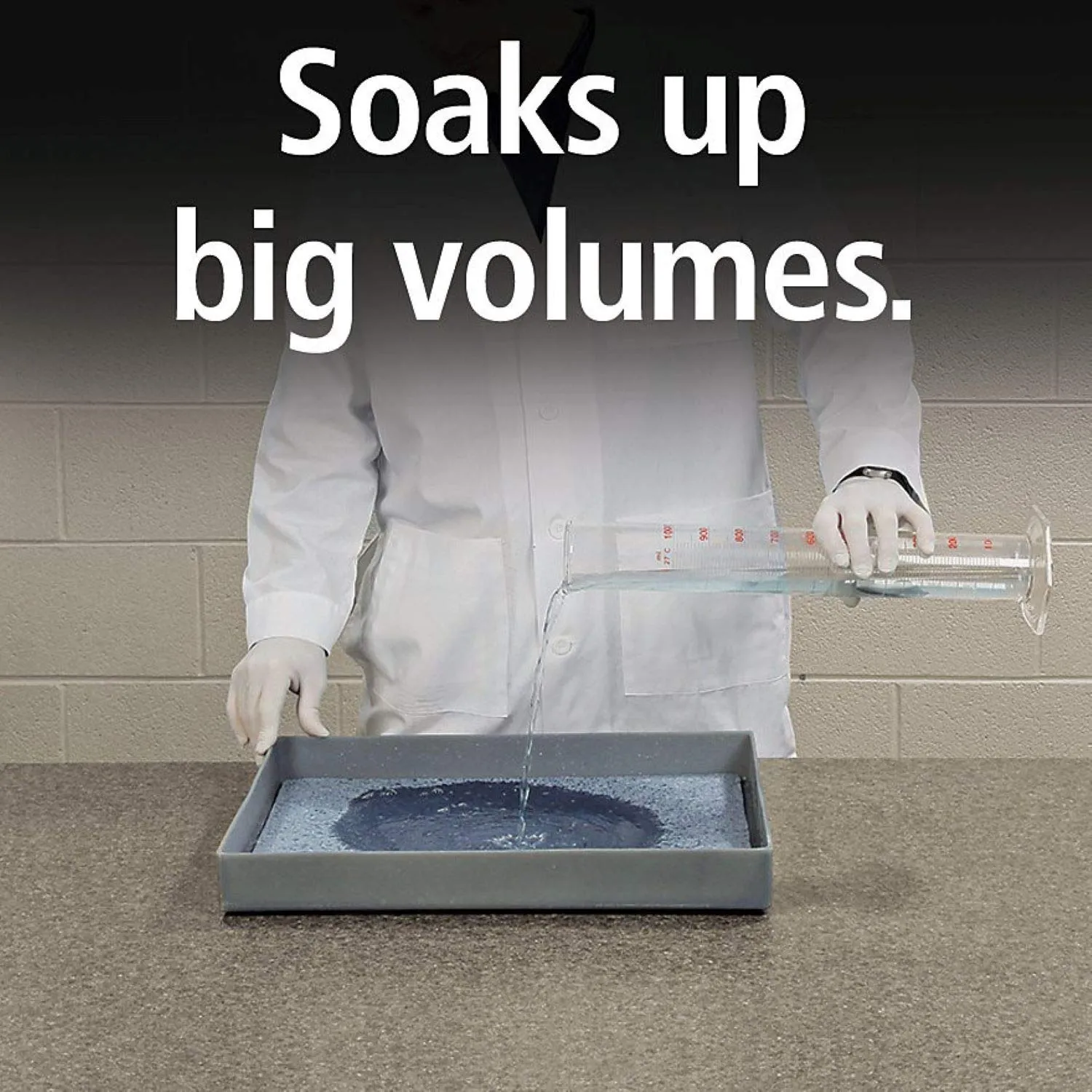 PIG Absorbent Mat Pads | 100 Oil Spill Mats | 15" x 19" Perforated Pads | Each Pad Absorbs 30 oz | Total Absorbency is 24 Gallons | Heavyweight | PMB30123