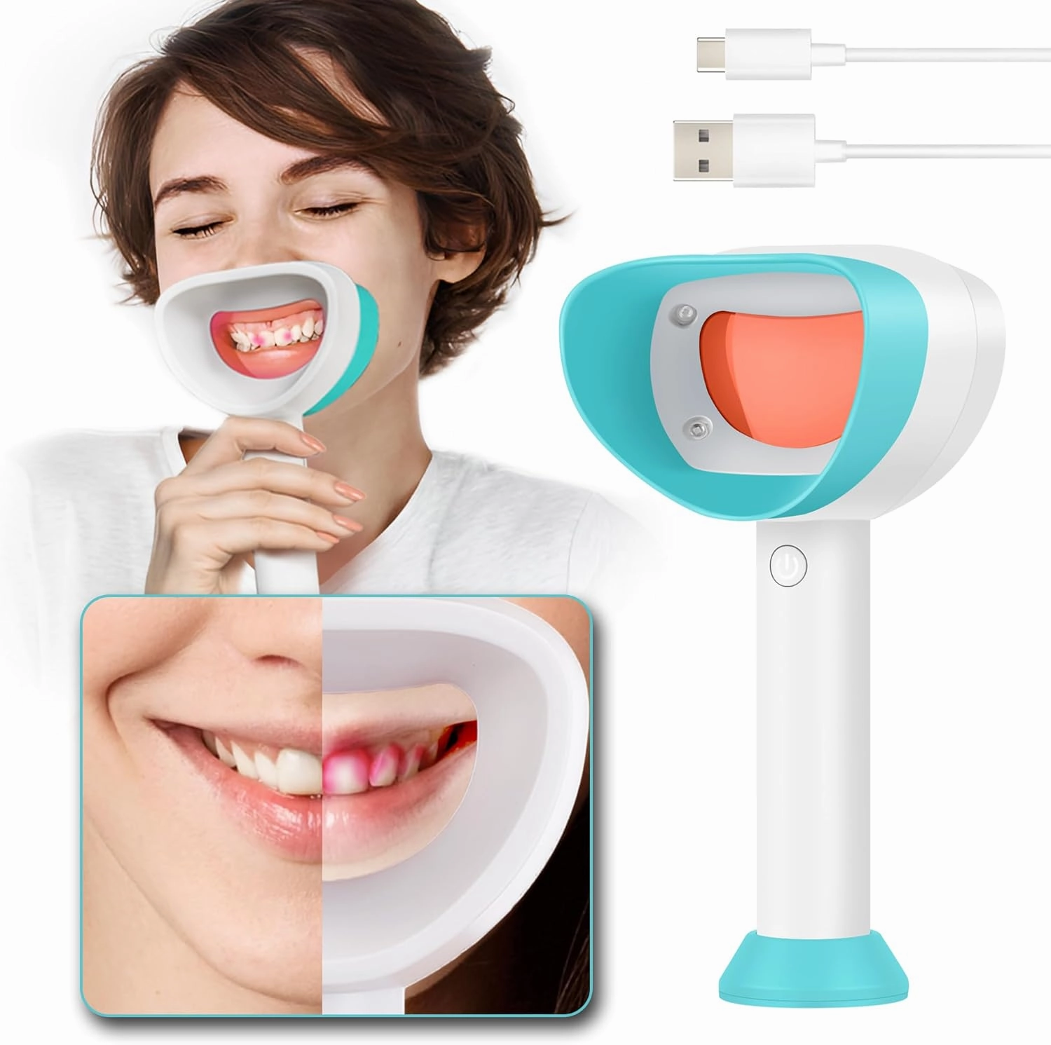 Plaque Disclosing Monitor to Show Plaque Instantly- Upgraded Alternative to Dental Plaque Disclosing Tablets for Kids & Adults Teeth Cleaning- Helps Kids Correct Teeth Brushing Habits…