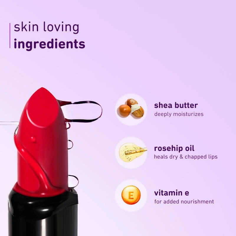 Plum Butter Crème Matte Lipstick Ruby Who? - 135 (Cool Toned Red)