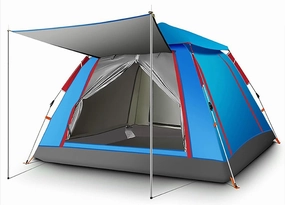Pop Up Tent for Camping with Vestibule, Large Waterproof Windproof Instant Tent,Lightweight Easy Setup Dome Family Camping Tents Beach Parks Campsites for 4/6 People