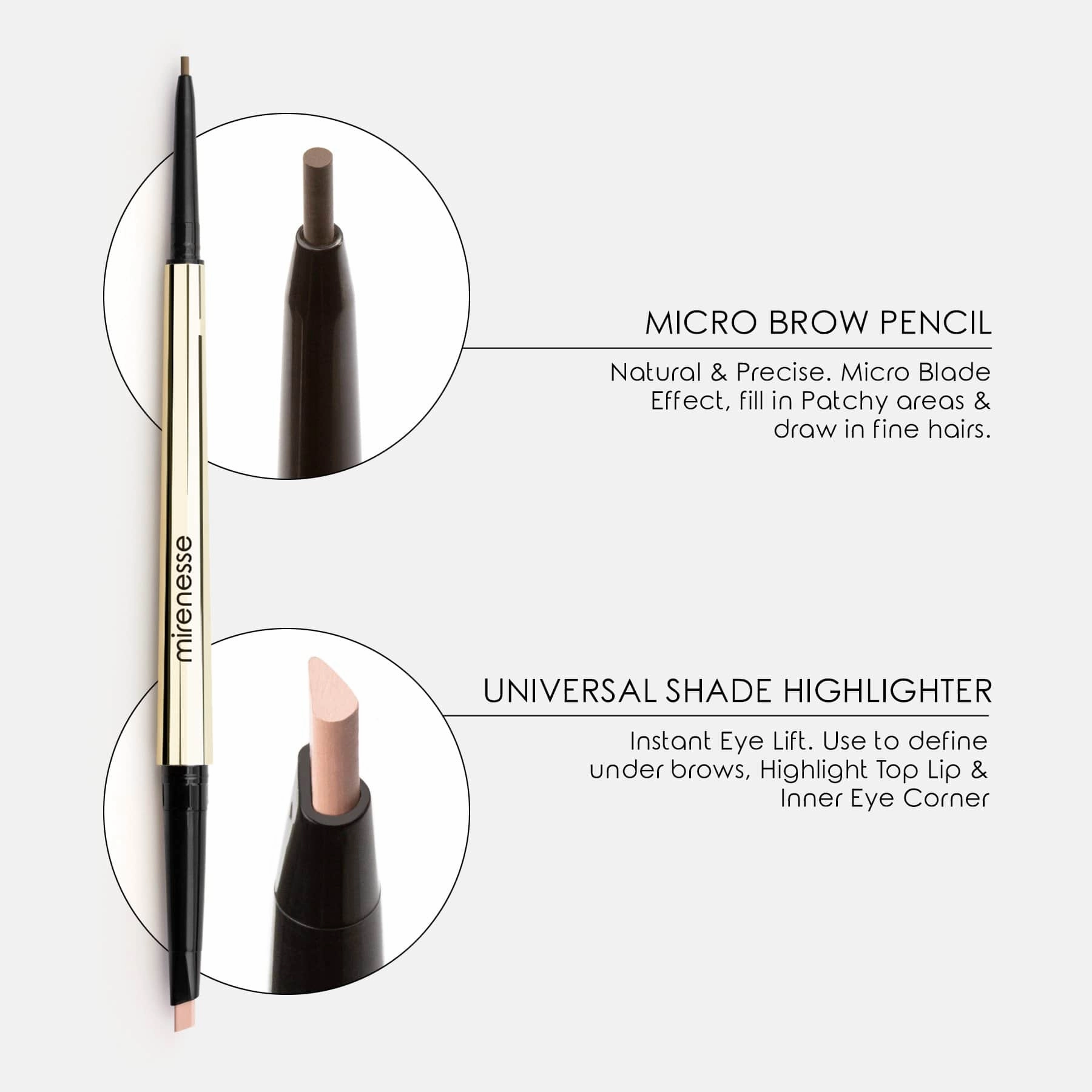 Pr- All Day Micro Brow Penceils  Highlighters Duets X3