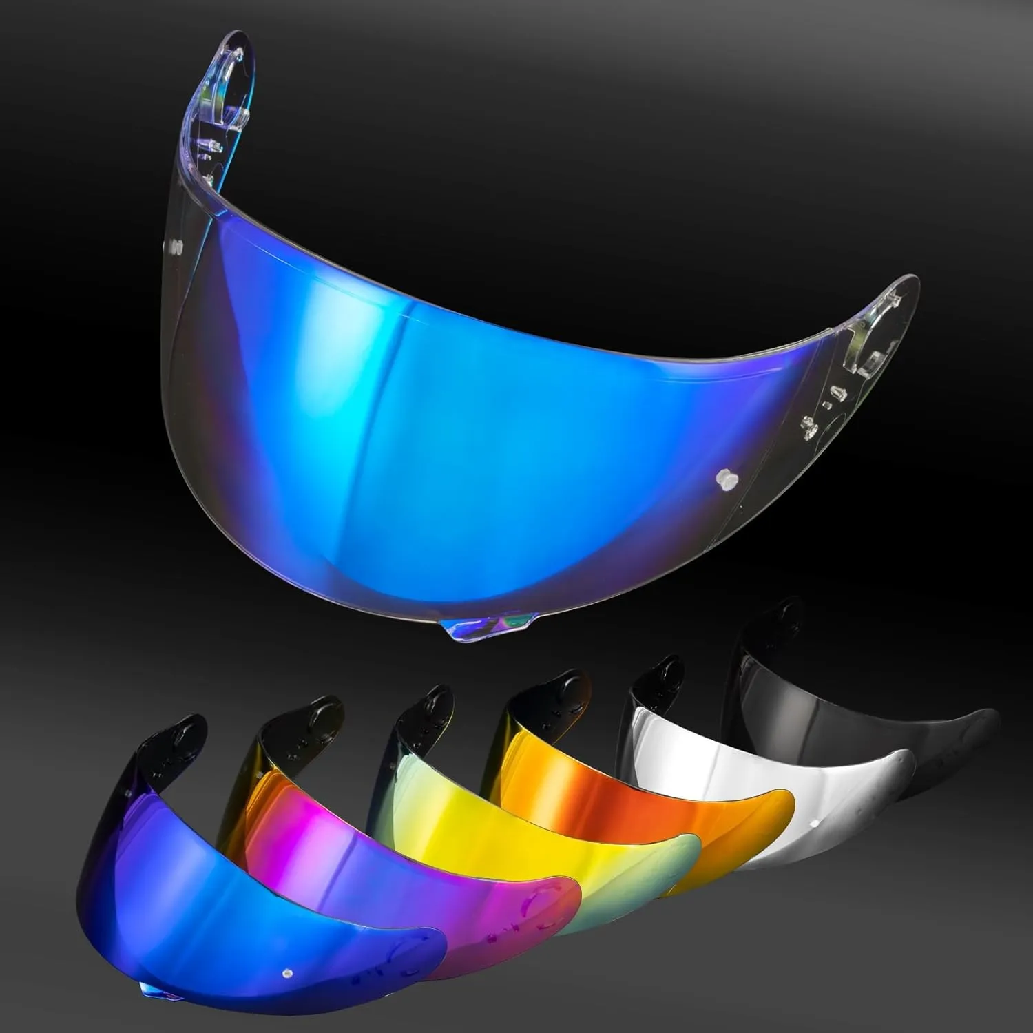 PSLER GT Air 2 Visor - Motorcycle Helmet Tinted Visor UV Protection Face Shield Replacement for GT Air GT Air 2 Neotec-1 CNS-1 TC-5 TC-9,Transparent Blue