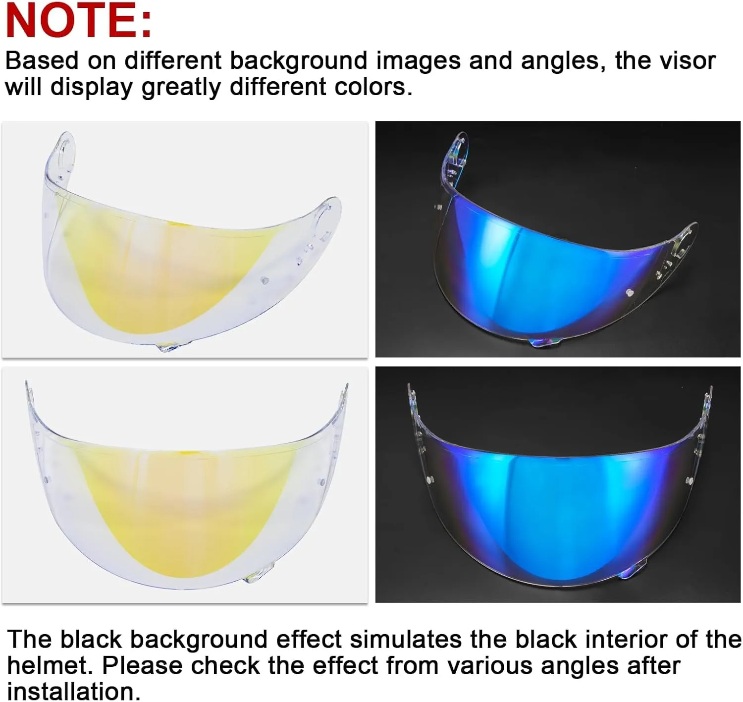 PSLER GT Air 2 Visor - Motorcycle Helmet Tinted Visor UV Protection Face Shield Replacement for GT Air GT Air 2 Neotec-1 CNS-1 TC-5 TC-9,Transparent Blue