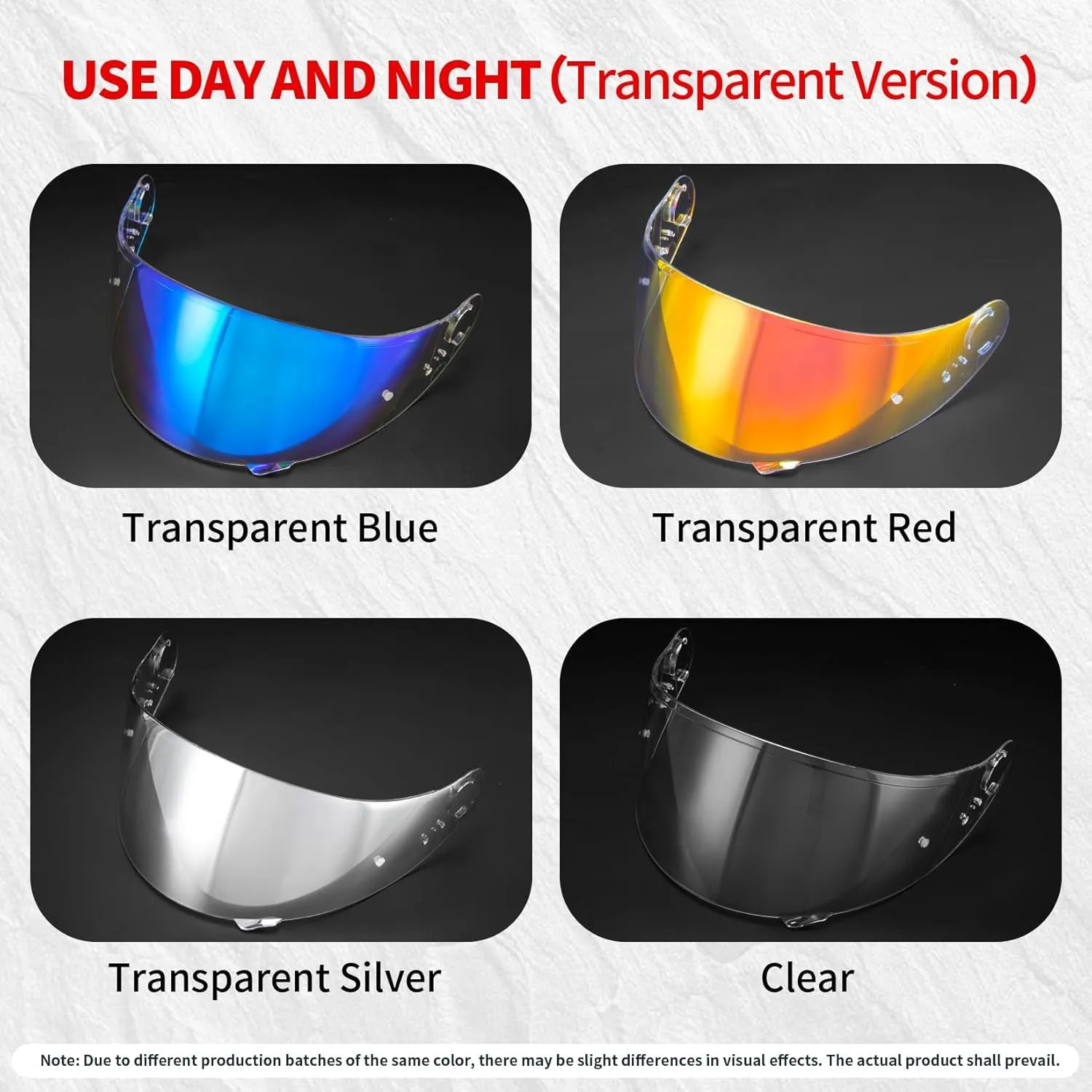 PSLER GT Air 2 Visor - Motorcycle Helmet Tinted Visor UV Protection Face Shield Replacement for GT Air GT Air 2 Neotec-1 CNS-1 TC-5 TC-9,Transparent Blue