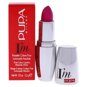 Pupa Milano I Am Pure-Colour Lipstick - Intense Color And Absolute Brightness - High Concentration Of Pigments - Lightweight And Flawless - Melts Perfectly On Lips - 405 Electric Fuchsia - 0.123 OZ