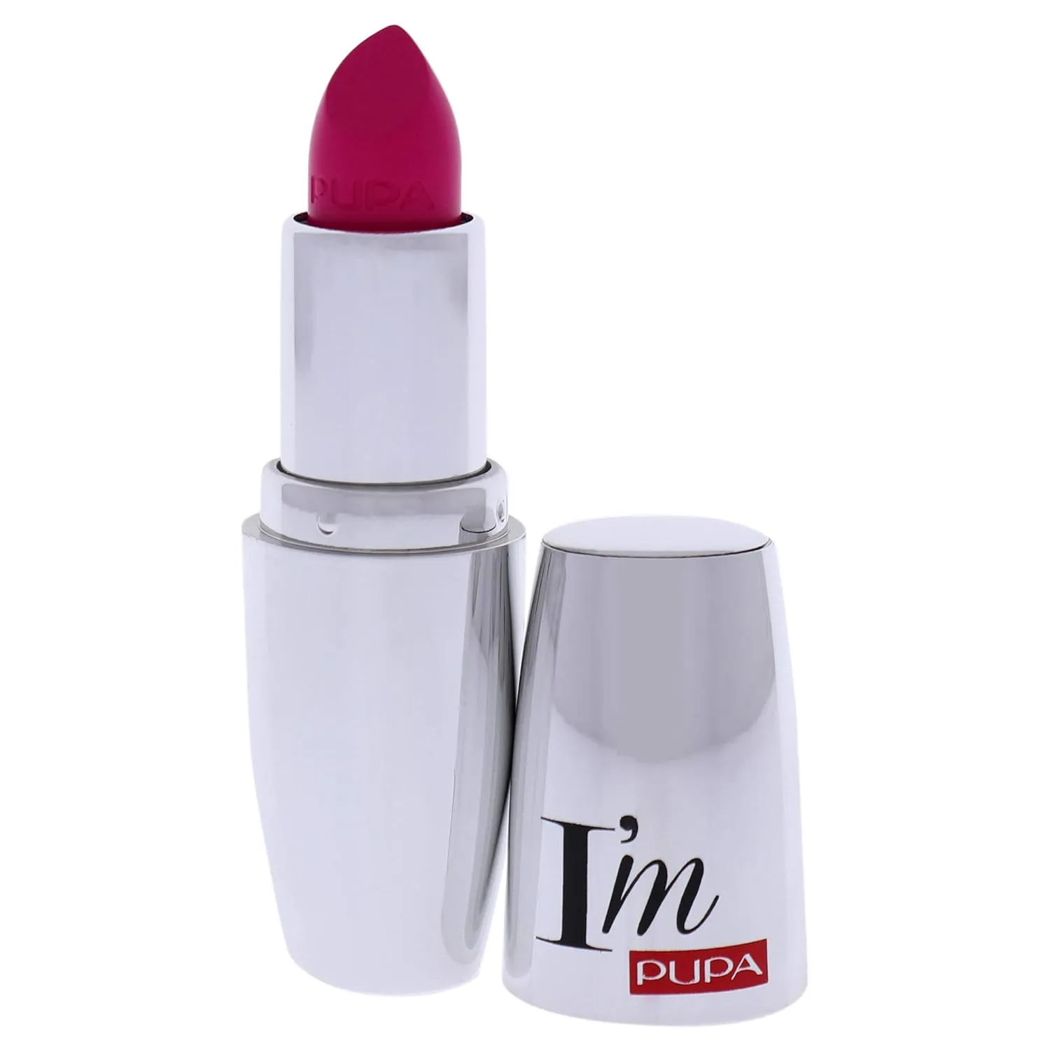 Pupa Milano I Am Pure-Colour Lipstick - Intense Color And Absolute Brightness - High Concentration Of Pigments - Lightweight And Flawless - Melts Perfectly On Lips - 405 Electric Fuchsia - 0.123 OZ