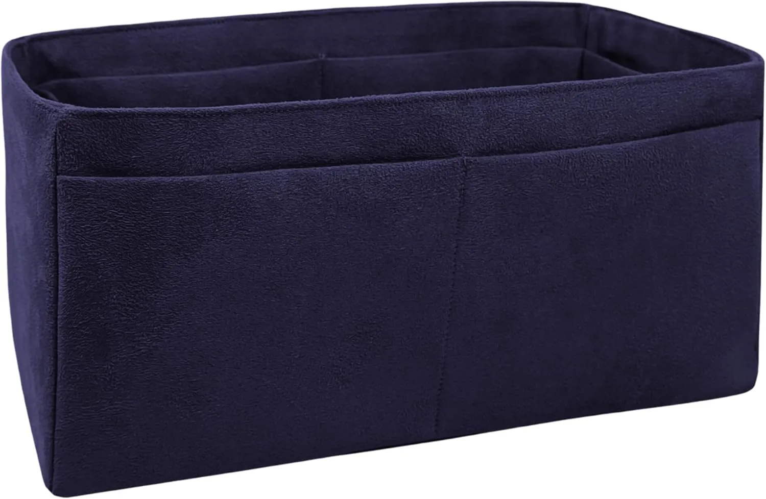 Purse organizer insert for Birkin 30, Bag Handbag, Faux Suede Soft and Smooth Lightweight Fits Perfectly Sturdy Gift Ideas for Women (Navy Blue SBK30)