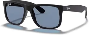Ray-Ban RB4165 JUSTIN Sunglasses For Men For Women  BUNDLE with Designer iWear Eyewear Care Kit
