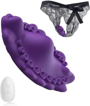 Remote Control Wearable Panty Vibrator,G Spot Butterfly with 10 Vibrations,Vagina and Clitoral Stimulation＆Adult Toys for Womens Sex Pleasure(Purple)