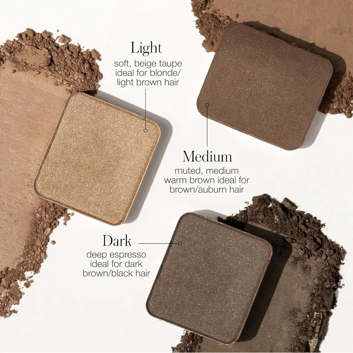 RMS Beauty Back2Brow Powder, Eyebrow Powder in Taupe Light Brown & Blonde Eyebrow Color, Auburn & Brown Brow Powder, Brown & Black Eyebrow Makeup, Eyebrow Palette, Eyebrow Filler