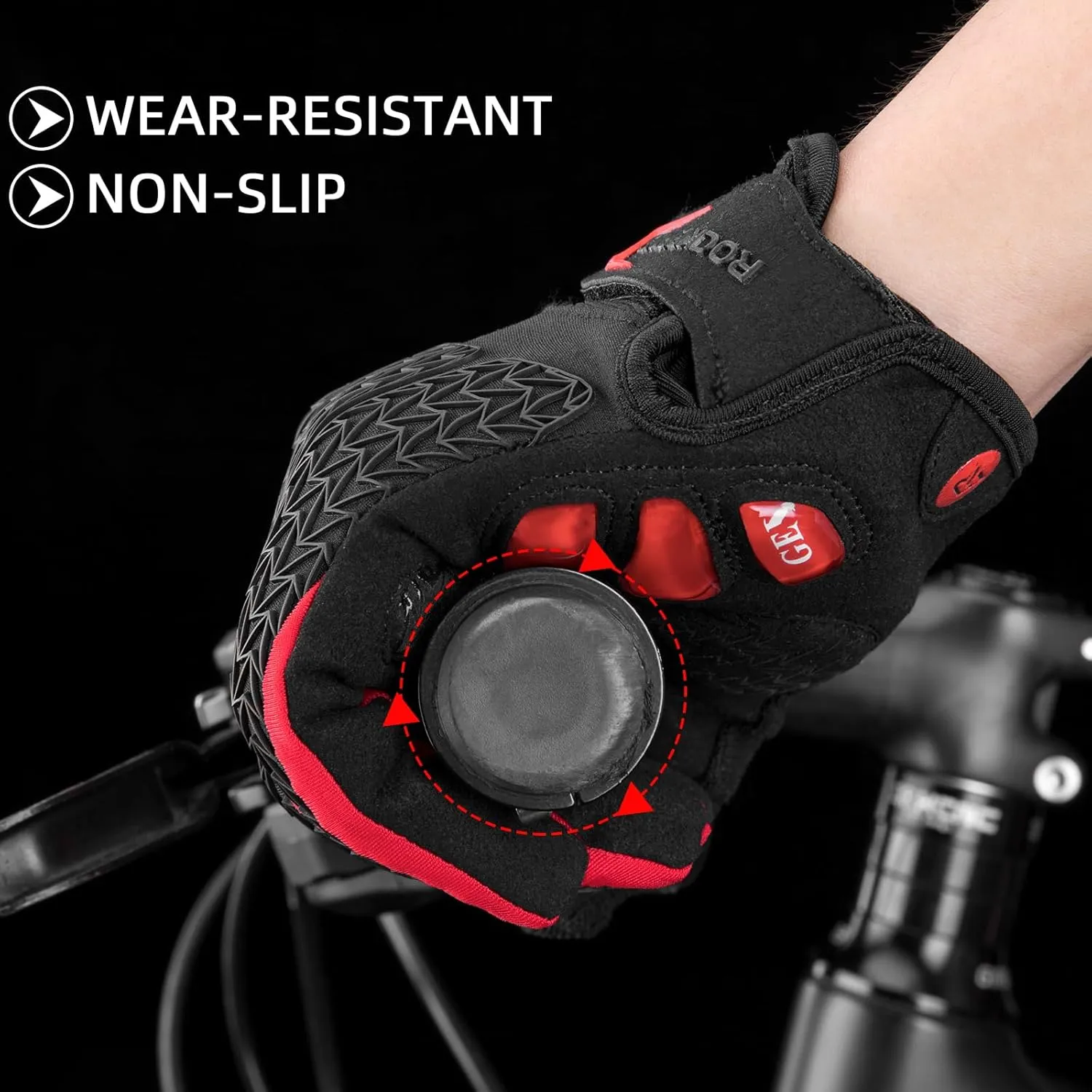 ROCKBROS Winter Cycling Gloves Winter Bike Gloves with Full Finger Windproof Anti-Slip Thermal Gloves for Cycling,Biking,Running Blue