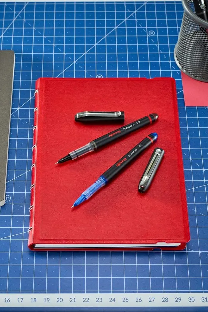 rOtring Rollerball Pen | Fine Point (0.7 mm) for Clear Writing | Blue Ink | 12 Count