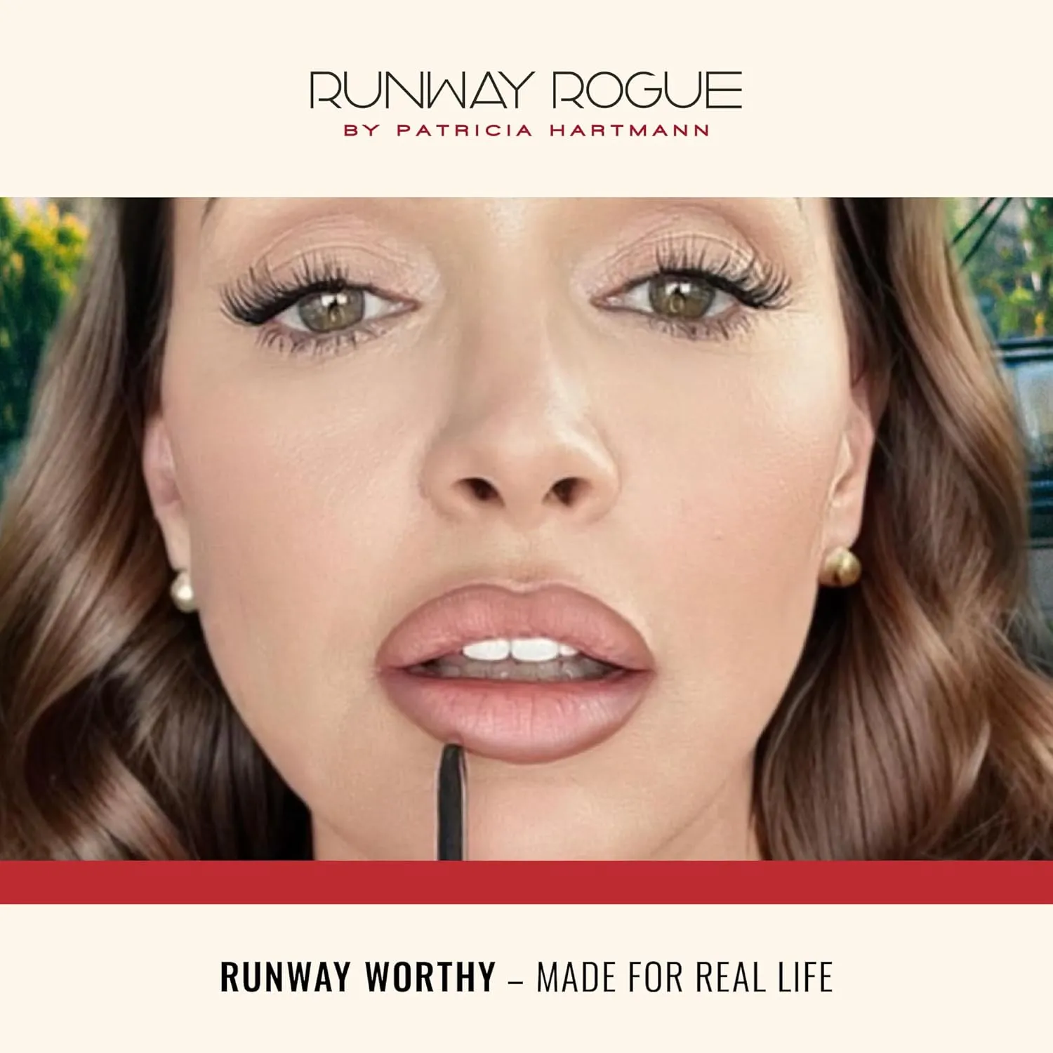 Runway Rogue Designer Liner Lip Pencil, Matte Muted Plum Lip Liner Pencil and Lip Liner Sharpener, ‘Start the Show’