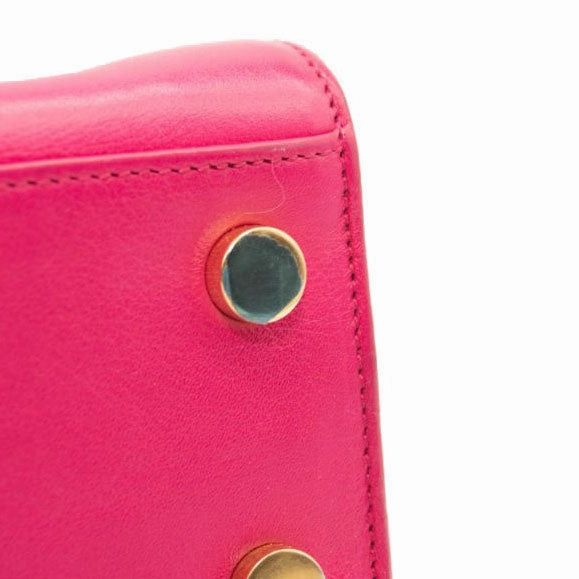 Saint Laurent Calfskin Nano Sac De Jour Lipstick Fuchsia