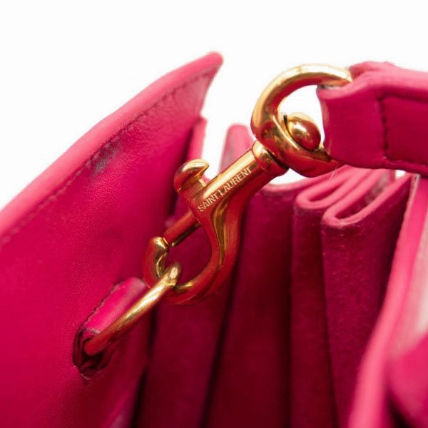 Saint Laurent Calfskin Nano Sac De Jour Lipstick Fuchsia