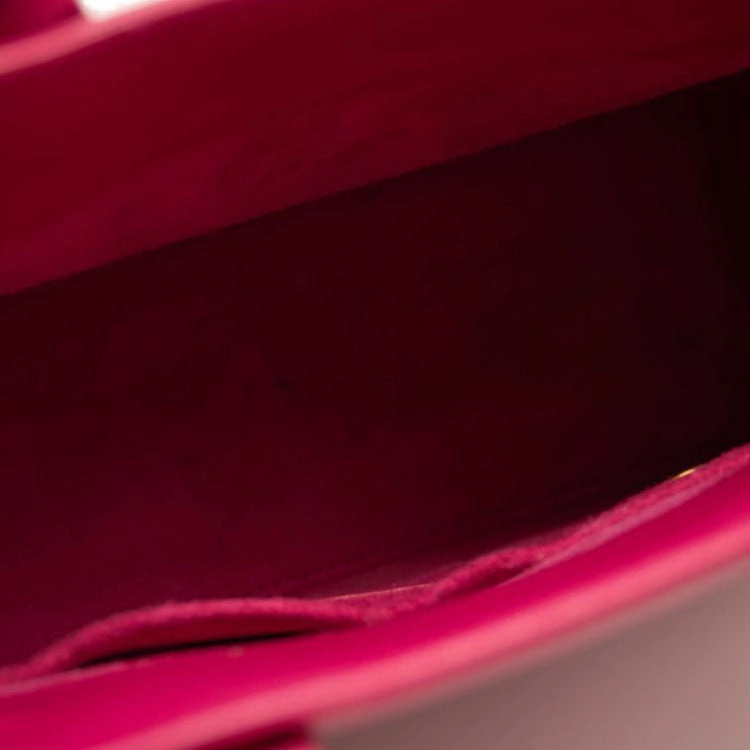 Saint Laurent Calfskin Nano Sac De Jour Lipstick Fuchsia