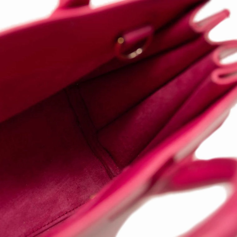 Saint Laurent Calfskin Nano Sac De Jour Lipstick Fuchsia