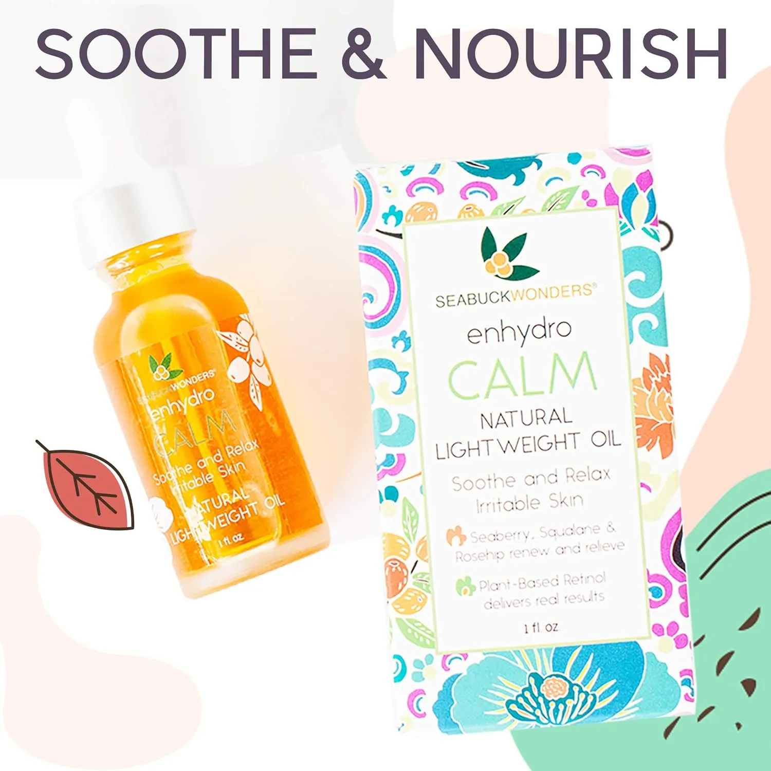 SeabuckWonders Enhydro Calm Face Oil, 1 Ounce