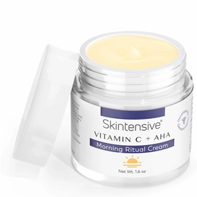 SKINTENSIVE Vitamin C   Alpha Hydroxy Acid Morning Ritual Face Cream with Sea Buckthorn Extract, 1.6 oz.