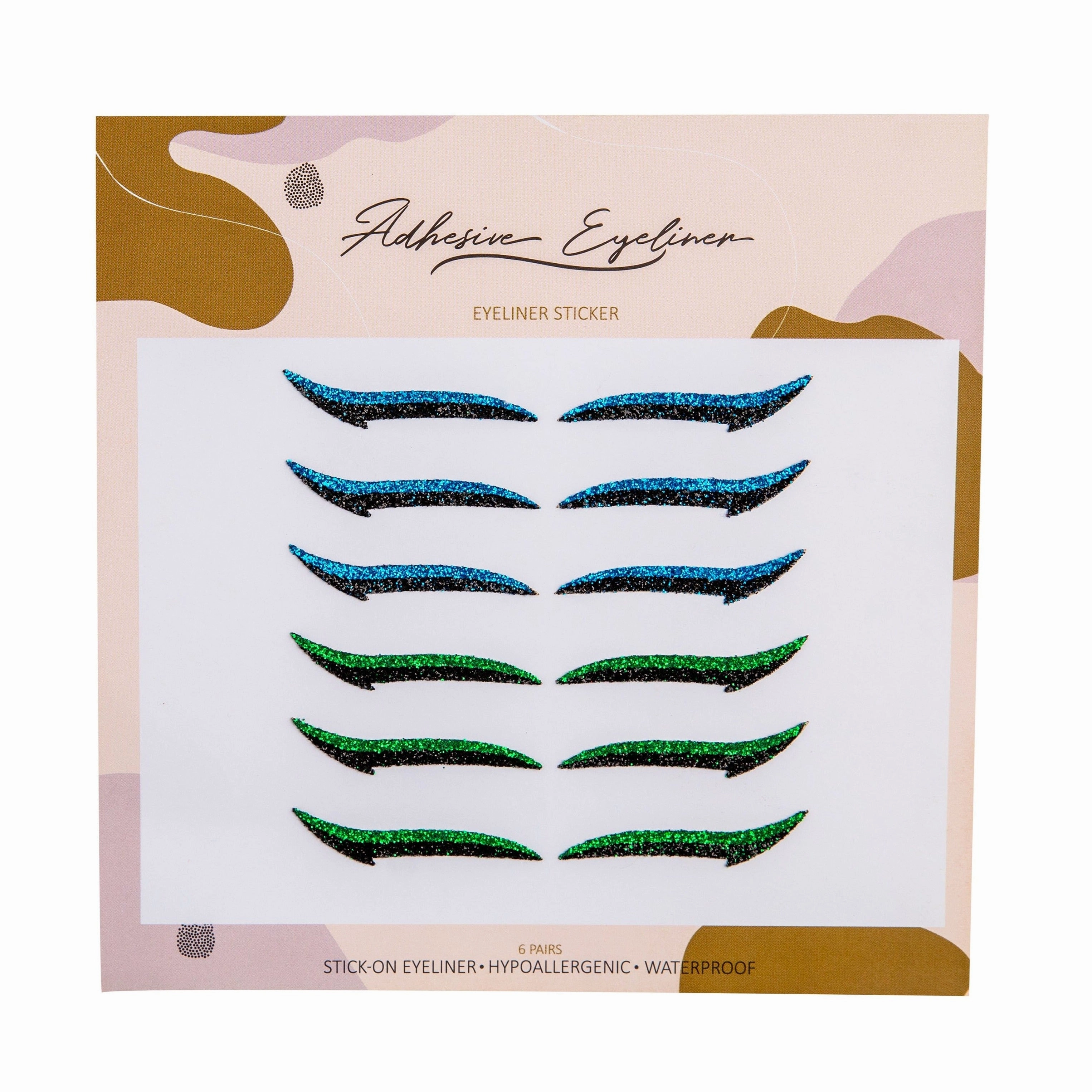 Sold out Classic Blue & Green - Eyeliner Sticker 6 Pairs