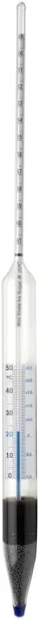 SP Bel-Art, H-B DURAC Safety 39/51 Degree Brix Sugar Scale Combined Form Thermo-Hydrometer (B61822-0400)