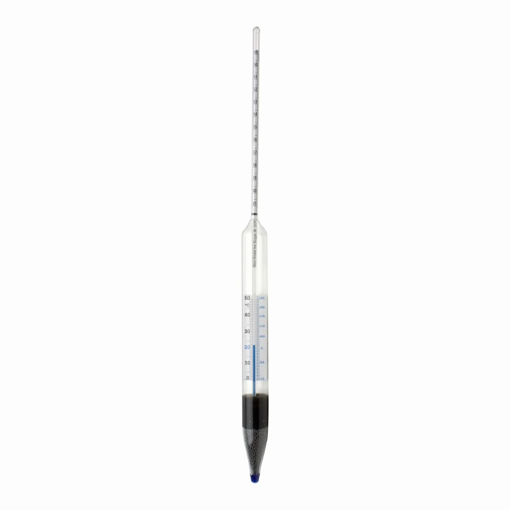 SP Bel-Art, H-B DURAC Safety 19/31 Degree Brix Sugar Scale Combined Form Thermo-Hydrometer (B61822-0200)