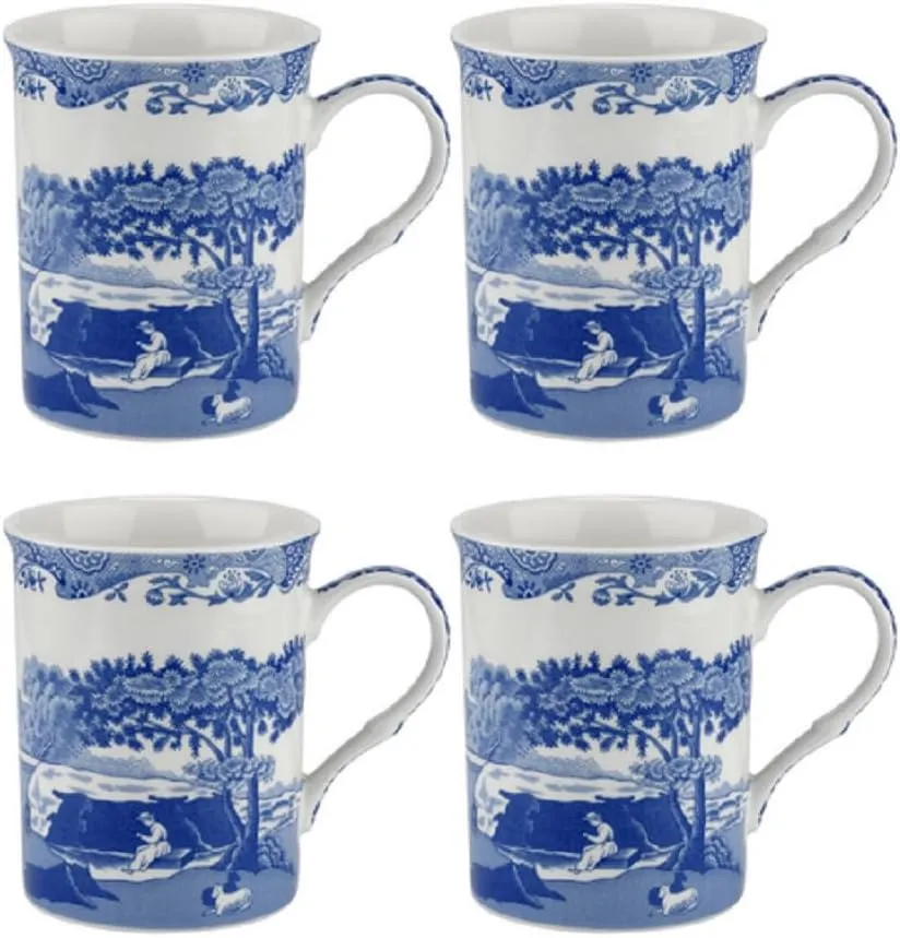 Spode Blue Italian 12-Ounce Mug (Set of Four)