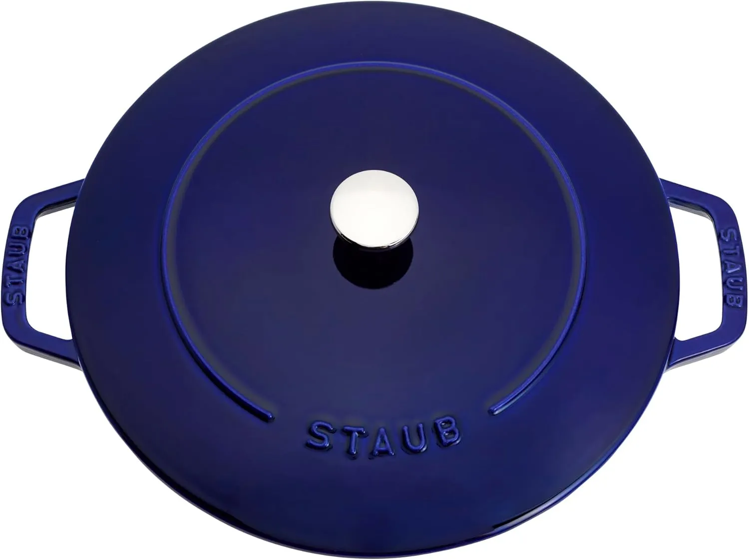 Staub Cast Iron Essential French Oven, Dutch Oven, 5-quart, serves 5-6, Made in France - Dark Blue