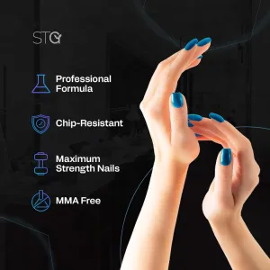 STG Nail Acrylic Systems EMA Monomer – MMA-Free, Primerless, Non-Yellowing Nail Liquid, Purple,8oz