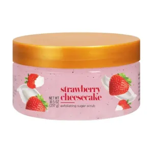 Strawberry Cheesecake Exfoliating Sugar Scrub with Shea Butter for Smooth & Radiant Skin, 10.5 oz (Pack of 1)