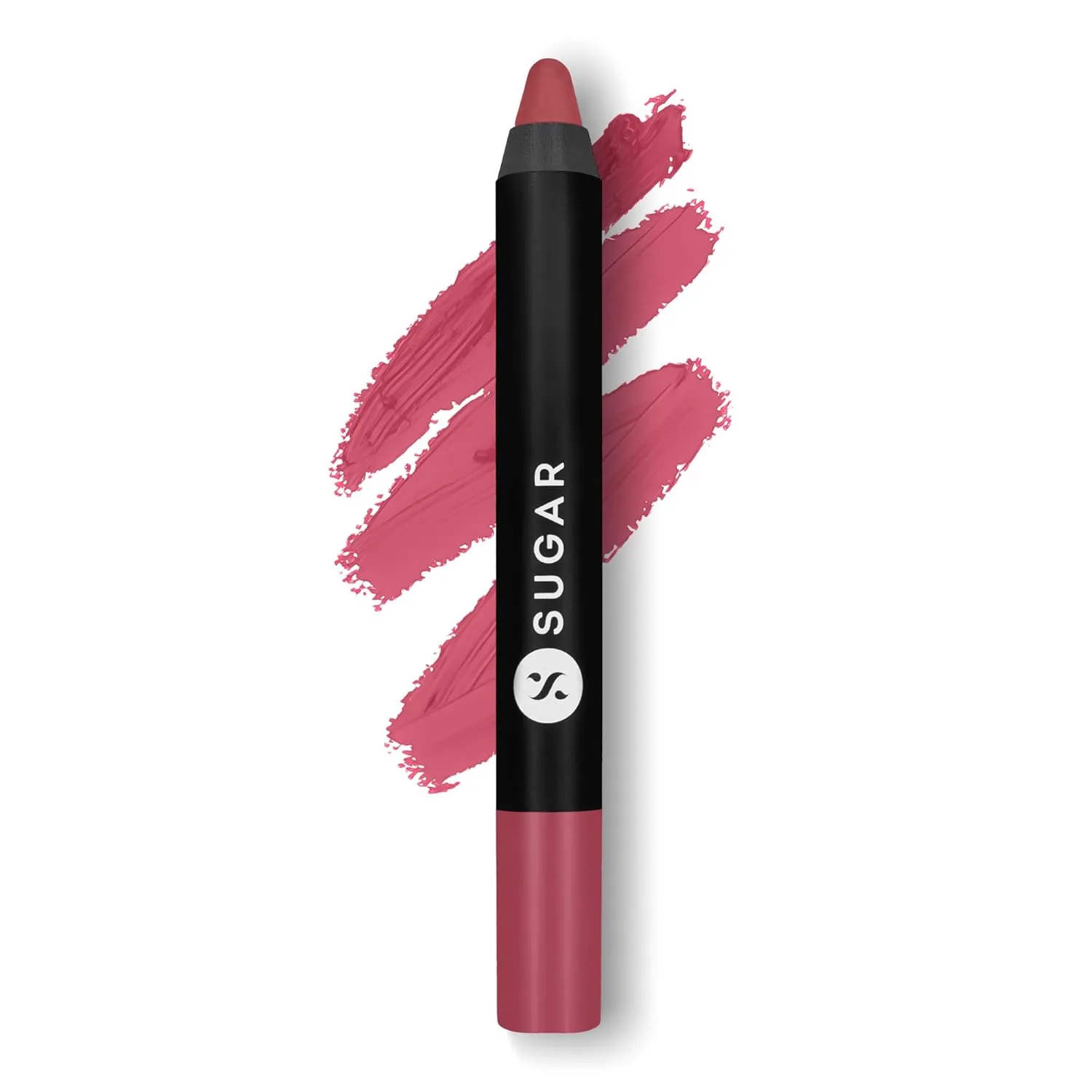 SUGAR Cosmetics Matte As Hell Crayon Lipstick05 Rose Dawson (Rose Pink) Highly pigmented, Creamy Texture, Long lasting Matte Finish