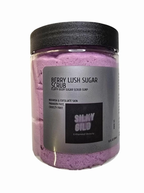 Sugar Scrub Soap for Exfoliating - Smooth Skin, Hydrating, Moisturizing, Nourishing, Polish, Great Gifts, Glow Body Care (Sweet Berry Scented