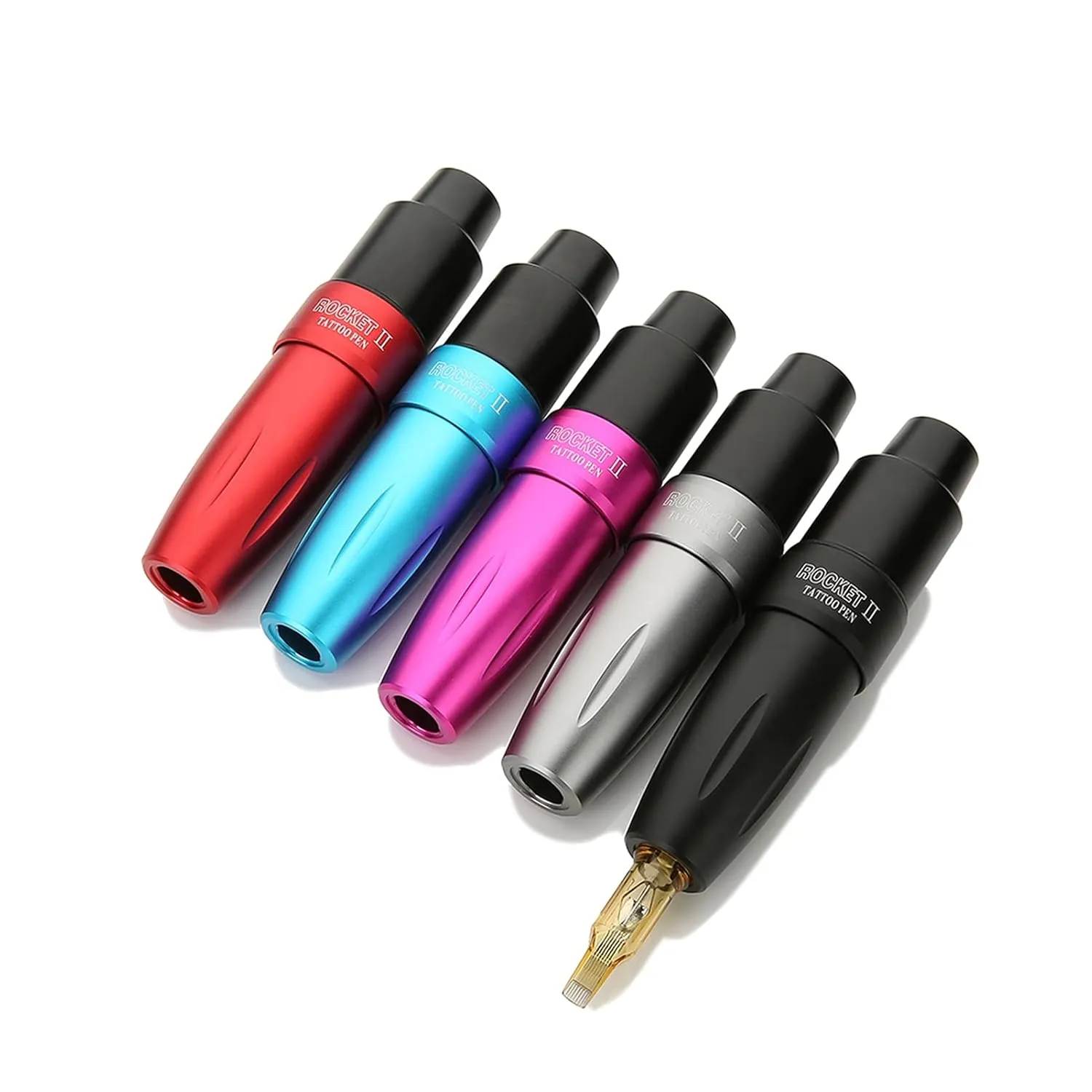 Tattoo Machine Aluminum Alloy Tattoo Pen Permanent Makeup Pen For Eyebrow Eyeliner(Blue)