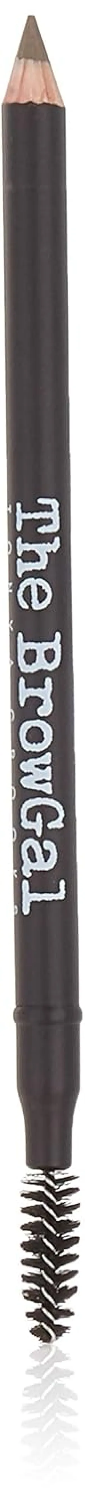 The BrowGal - 3 in 1, Skinny Eyebrow Pencil - 06 with Sharpener Cap & Spoolie Brush - Draws Tiny Brow Hairs & Fills in Sparse Areas & Gaps, Sharp Enable, Longwear, Long Lasting – "7.4 In, Blonde Color