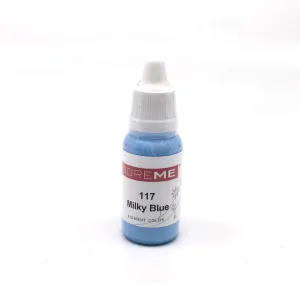 The Elixir Beauty Doreme Professional Permanent Makeup Pigment Tattoo Ink Set Micro Eyeliners, CLINICALLY Tested, Milky Blue, 1/2 Oz