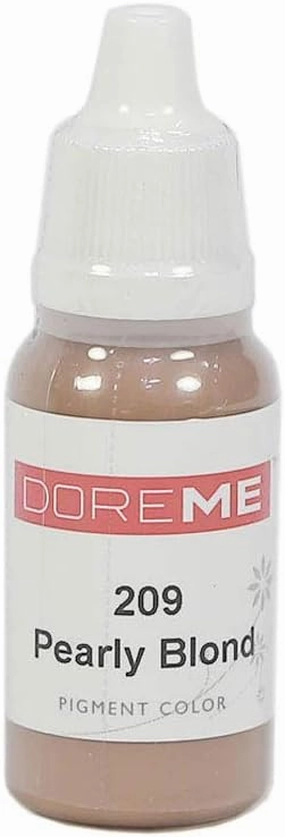The Elixir Beauty Doreme Professional Permanent Makeup Pigment Tattoo Ink Set Micro Eyebrow, CLINICALLY Tested, Pearly Blond, 1/2 Oz