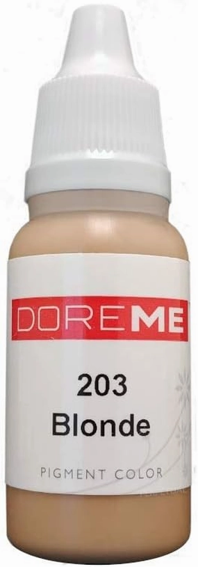 The Elixir Beauty Doreme Professional Permanent Makeup Pigment Tattoo Ink Set Micro Micropigment Eyebrow Kit, CLINICALLY Tested, Blonde, 1/2 Oz
