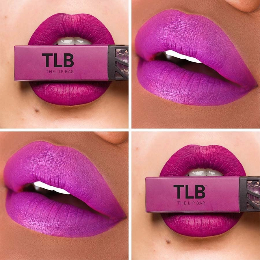 The Lip Bar Vegan Liquid Matte Lipstick, High Pigment Color & Long-Lasting with 8-12 Hours of Wear, Prima Donna - Fuchsia Purple