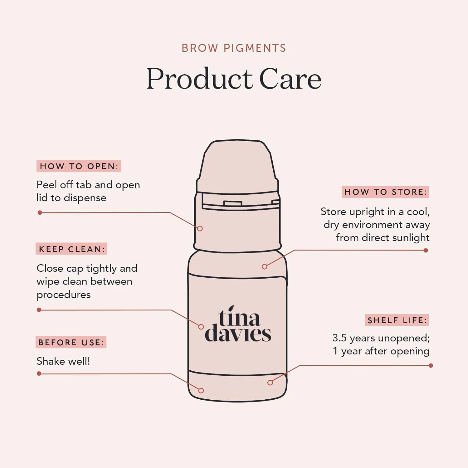 Tina Davies Professional X Perma Blend Brow Pigment - Permanent Eyebrow Makeup - Colours Heal True to Tone - High Retention - Blonde, 1/2oz