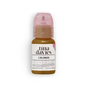 Tina Davies Professional X Perma Blend Brow Pigment - Permanent Eyebrow Makeup - Colours Heal True to Tone - High Retention - Blonde, 1/2oz