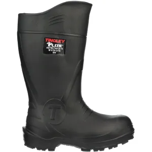 Tingley Flite 27251 Safety Toe Knee Boot with Cleated Outsole, Mens 12, Black