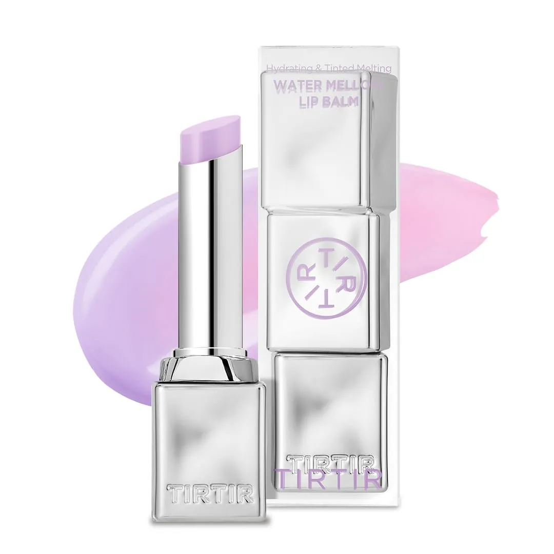 TIRTIR Water Mellow Lip Balm, 02 Mauve Berry, 0.11 Fl Oz – pH Color Changing Organic Korean Lip Care, Lightweight Deep Hydration Lip Moisturizer for Women Men, Paraben Free