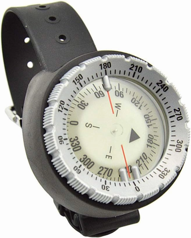 Underwater 50m Diving Compass Professional Waterproof Navigator Digital Luminous Balanced Watch for Swimming Diving Outdoor Sports Accessories Bungee Compass Underwater Compass Underwater
