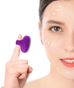 Upgrade Mini Facial & Eye Massage Ball Portable Travel Pocket USB Rechargeable Skin Care Massage Tools Relieve Eye Dark Circles,Puffiness,Fatigue Facial Muscles Tighten Anti-Aging. (Purple)