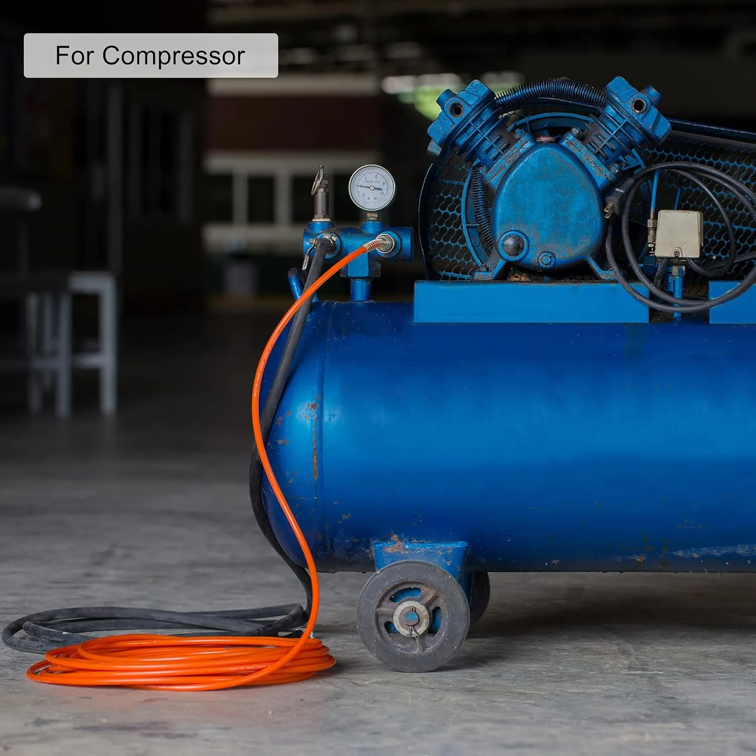 uxcell Pneumatic Tubing, Air Compressor Tube Hose PU Air Line Hose 5mm ID x 8mm OD x 12m/39.4Ft Blue